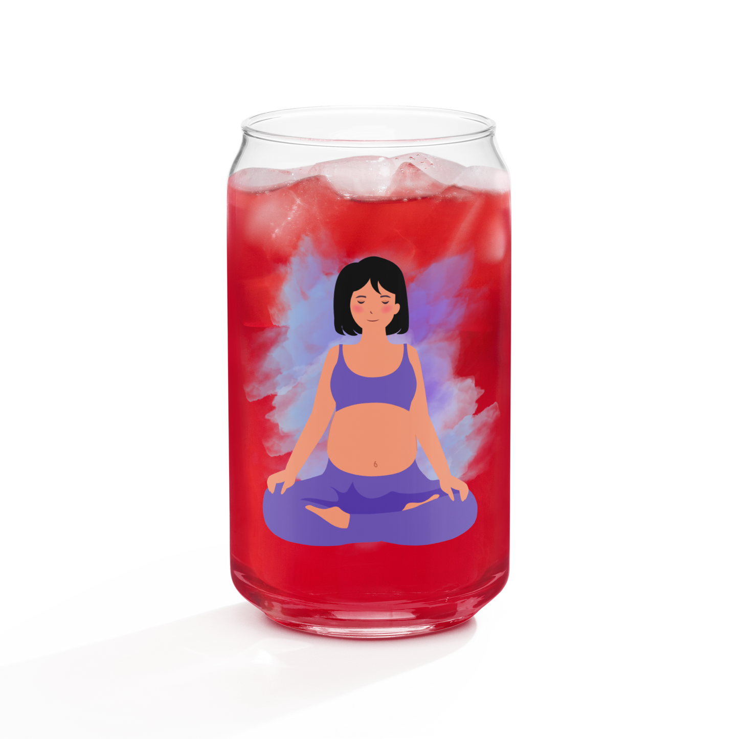 Yogi Mama Can-shaped glass - Style 7