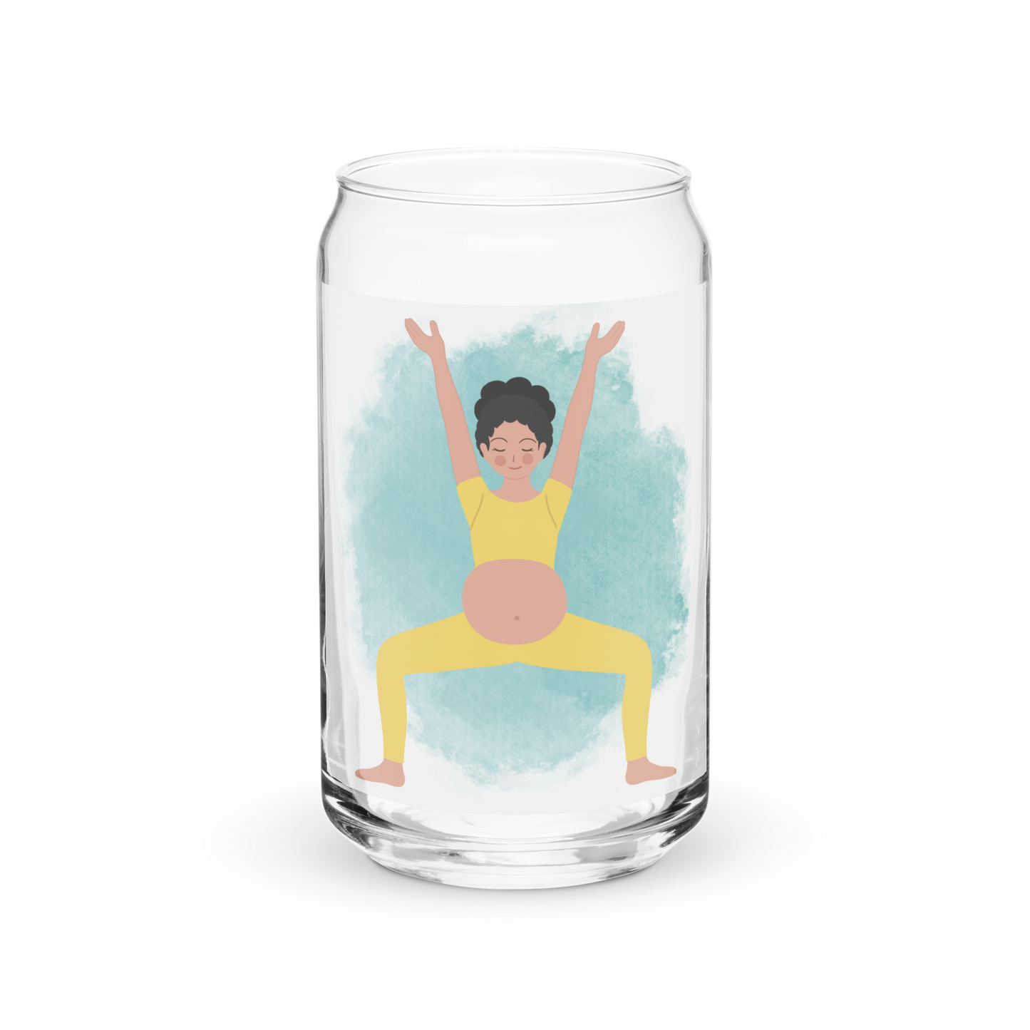 Yogi Mama Can-shaped glass - Style 10