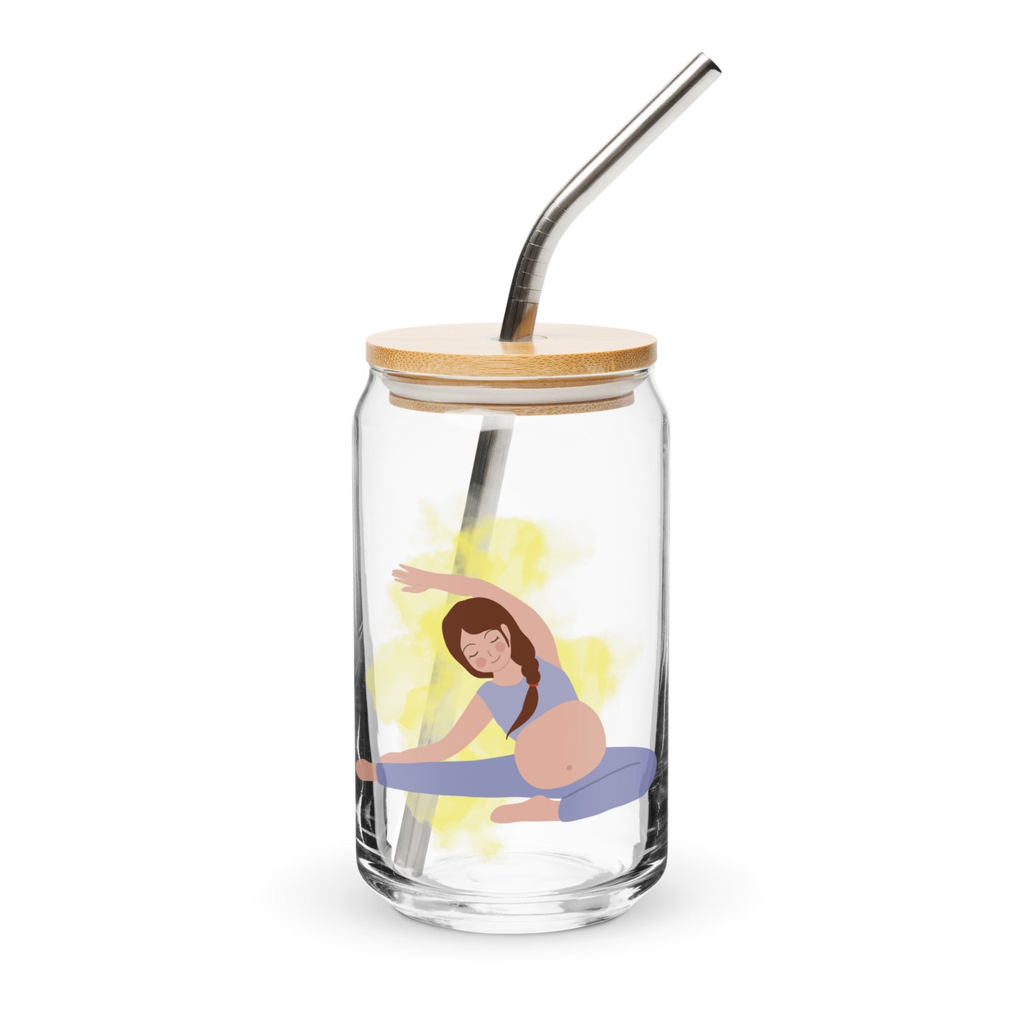 Yogi Mama Can-shaped glass - Style 8