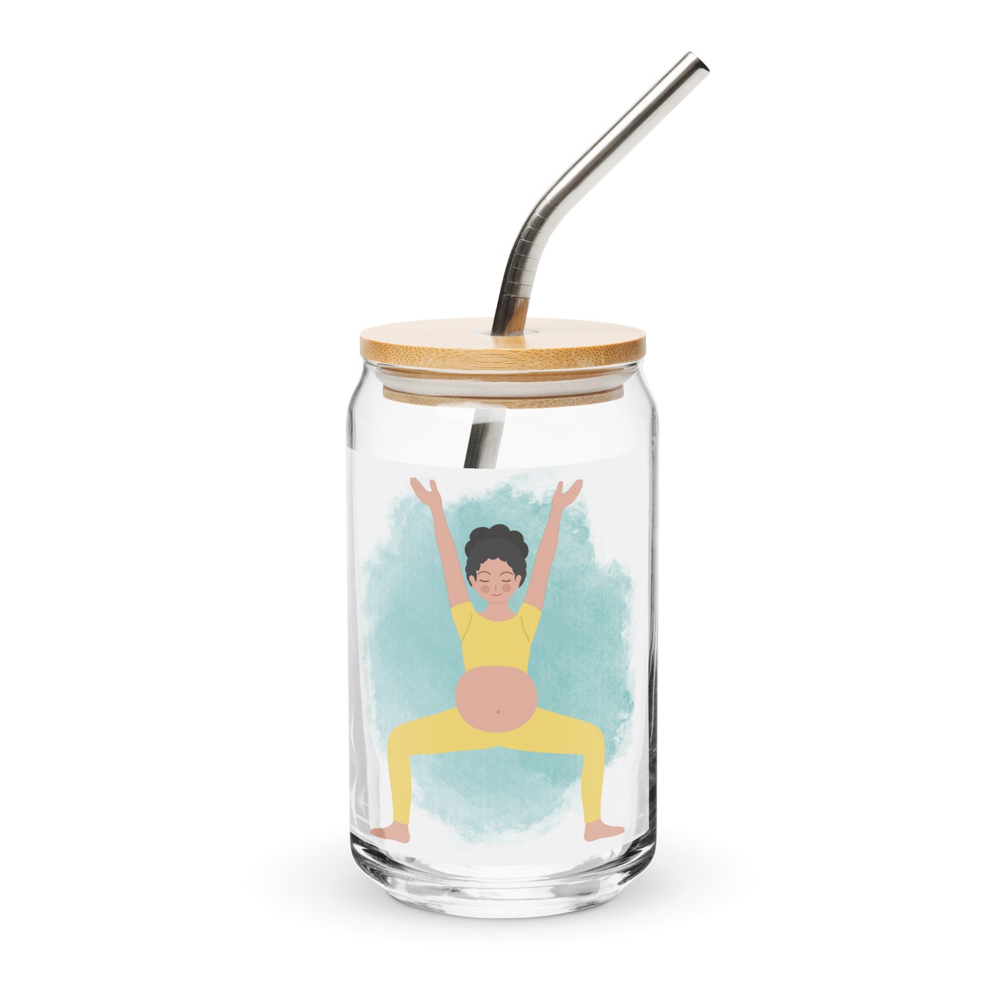 Yogi Mama Can-shaped glass - Style 10