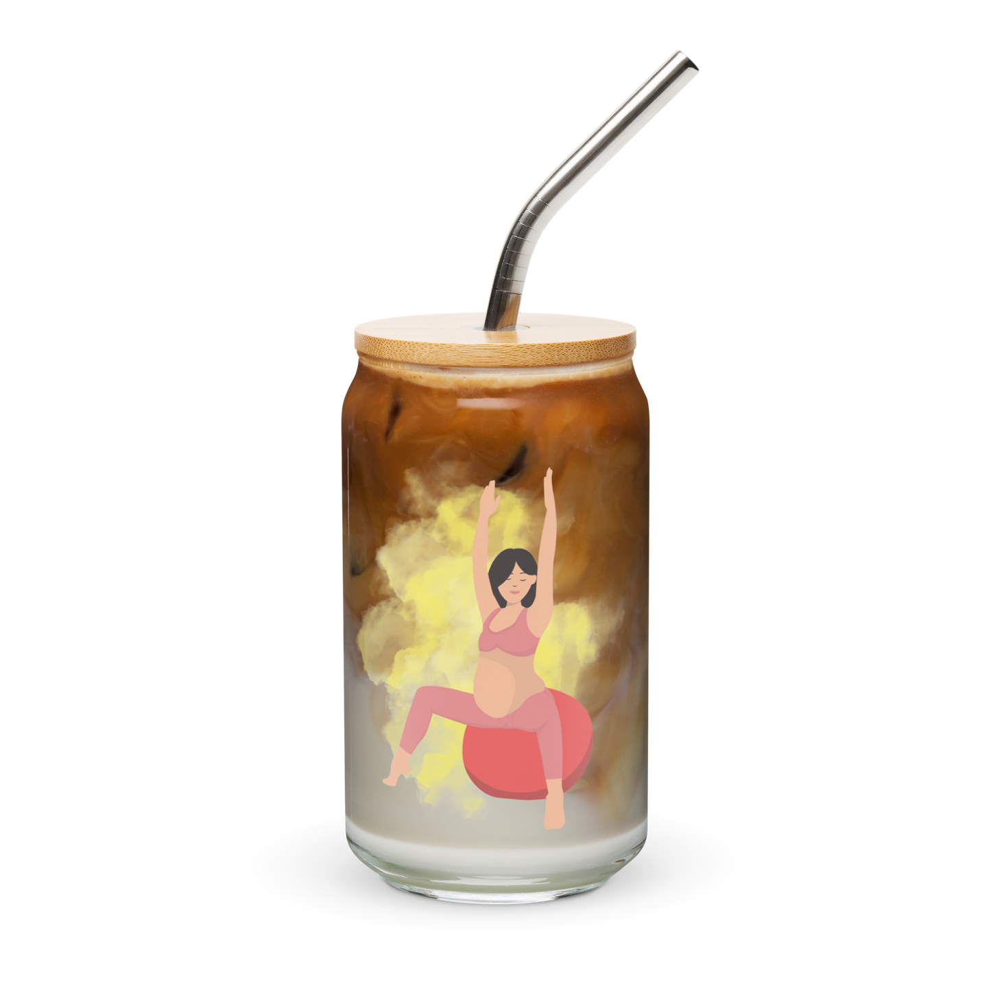 Yogi Mama Can-shaped glass - Style 2