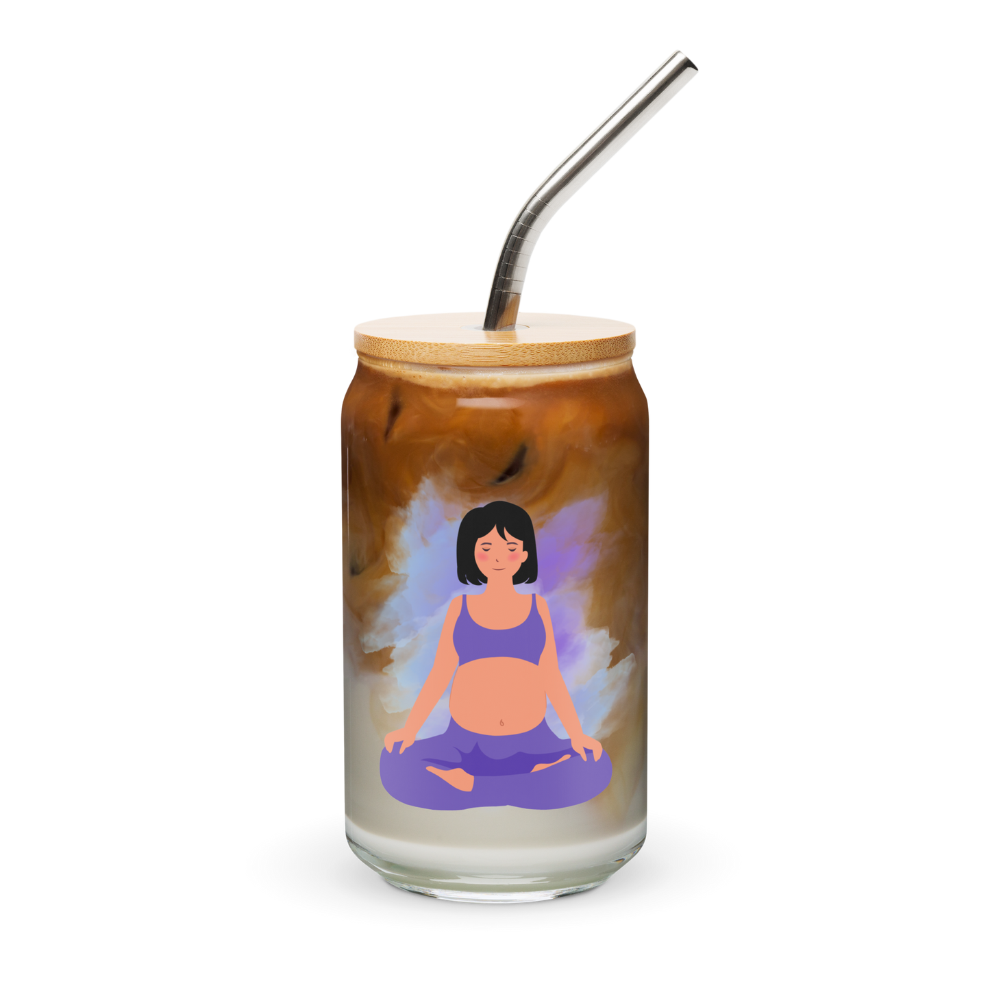 Yogi Mama Can-shaped glass - Style 7