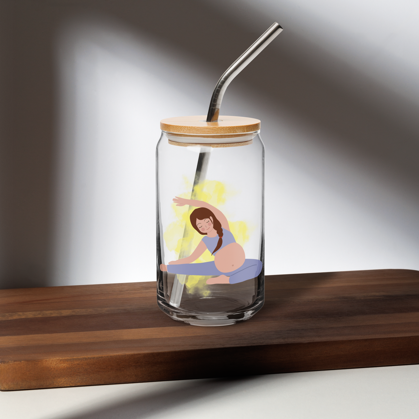 Yogi Mama Can-shaped glass - Style 8