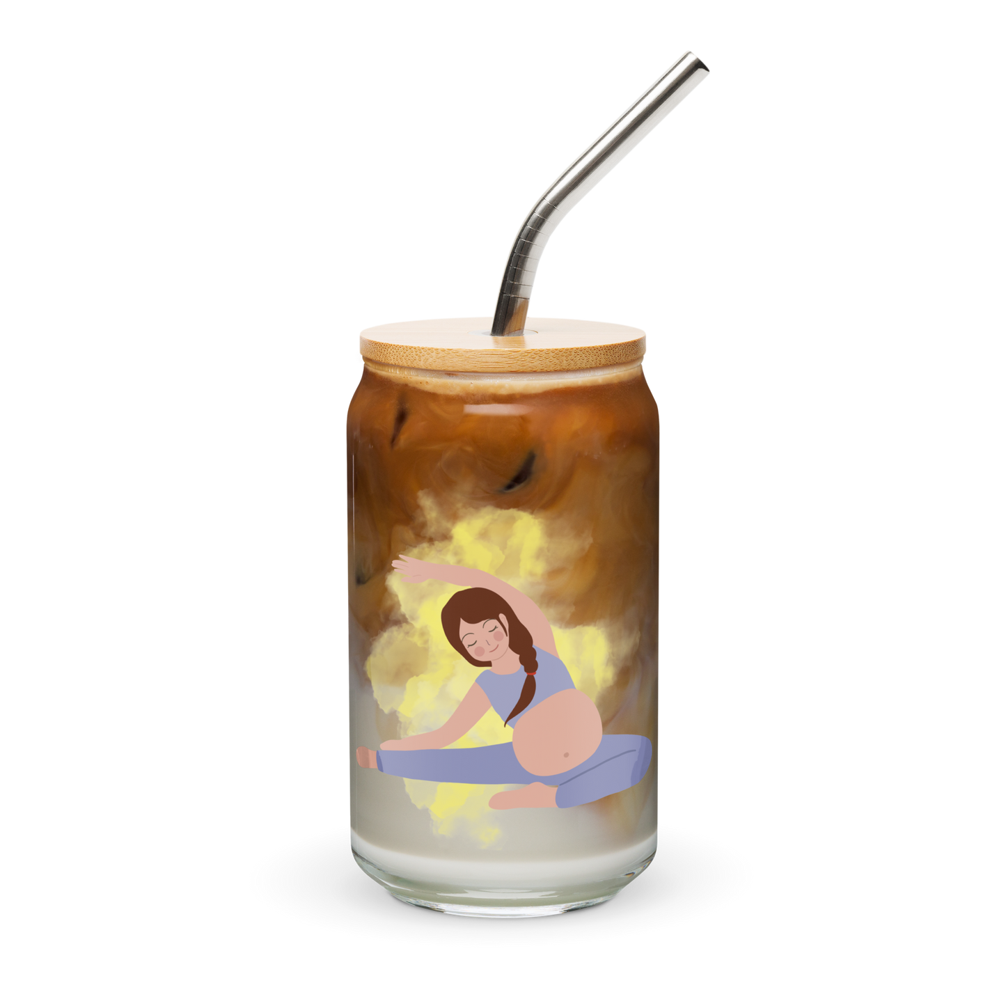 Yogi Mama Can-shaped glass - Style 8