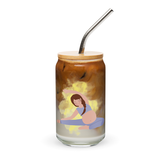 Yogi Mama Can-shaped glass - Style 8